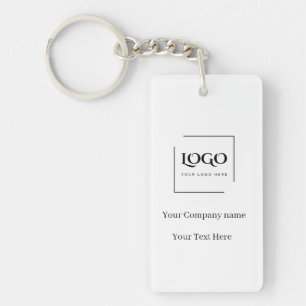 Porte-clefs Modèle de logo personnalisé élégant