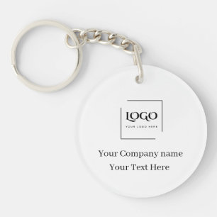 Porte-clefs Modèle de logo personnalisé élégant