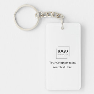 Porte-clefs Modèle de logo personnalisé élégant