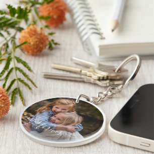Porte-clefs Modèle de photo personnalisé sur mesure Sœurs pour