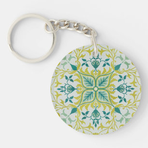 Porte-clefs Modèle de plafond vert citron sans couture de Will