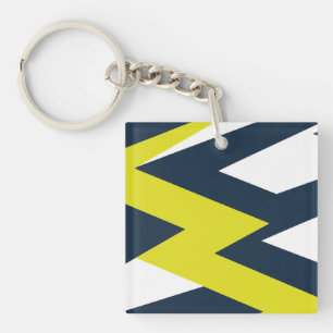 Porte-clefs Modèle de résumé géométrique en gras