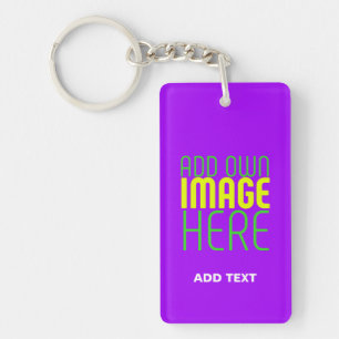 PORTE-CLEFS MODÈLE DE TEXTE D'IMAGE VIOLET SIMPLE MODERNE