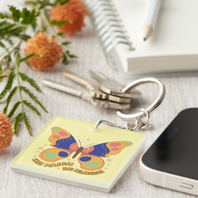 Porte-clefs Modèle d'équilibre de recherche inspiré (Devant Droit)