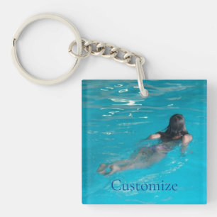 Porte-clefs Modèle féminin natation Thunder_Cove