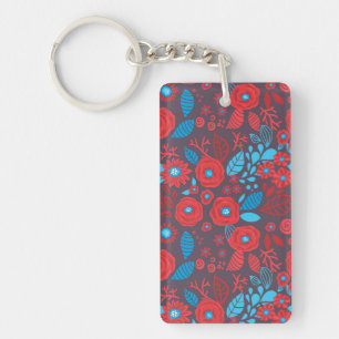 Porte-clefs Modèle floral de Doodle
