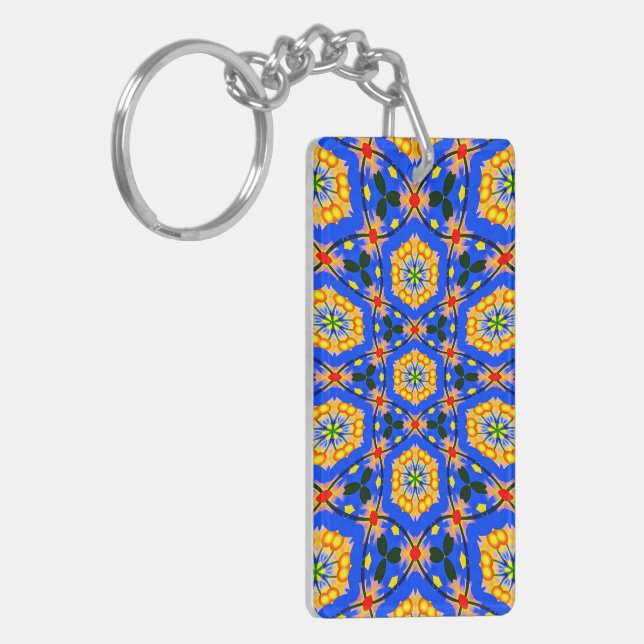 Porte-clefs Modèle floral esthétique (Devant gauche)