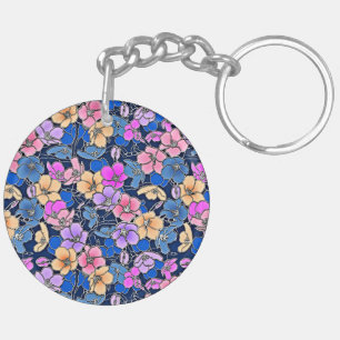 Porte-clefs Modèle floral stylistique 46