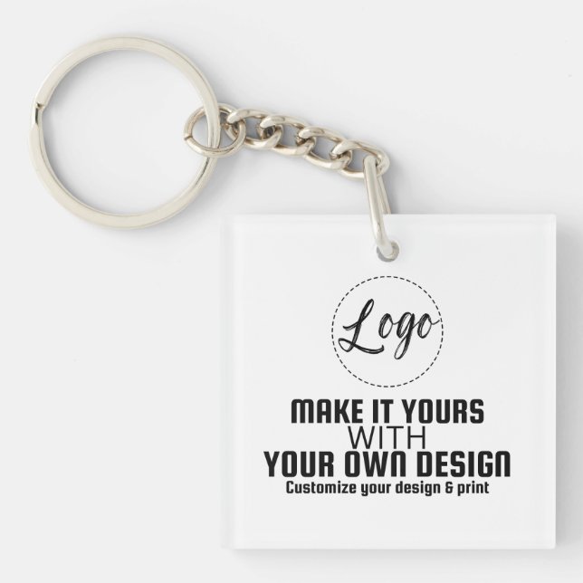 Porte-clefs Modèle vierge personnalisé (Devant)