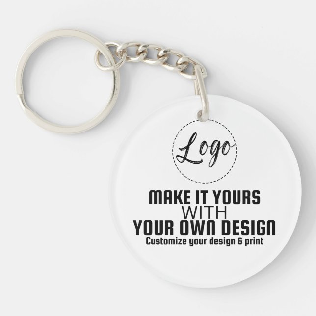 Porte-clefs Modèle vierge personnalisé (Devant)