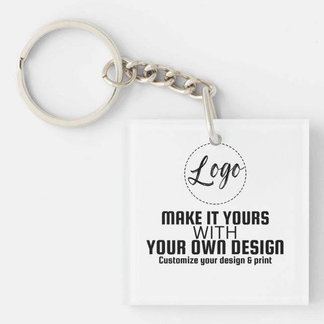 Porte-clefs Modèle vierge personnalisé (Devant)
