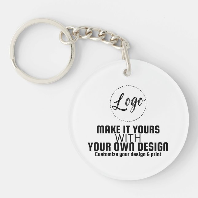 Porte-clefs Modèle vierge personnalisé (Devant)
