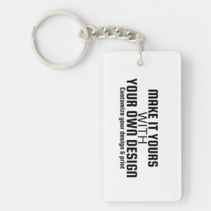 Porte-clefs Modèle vierge personnalisé