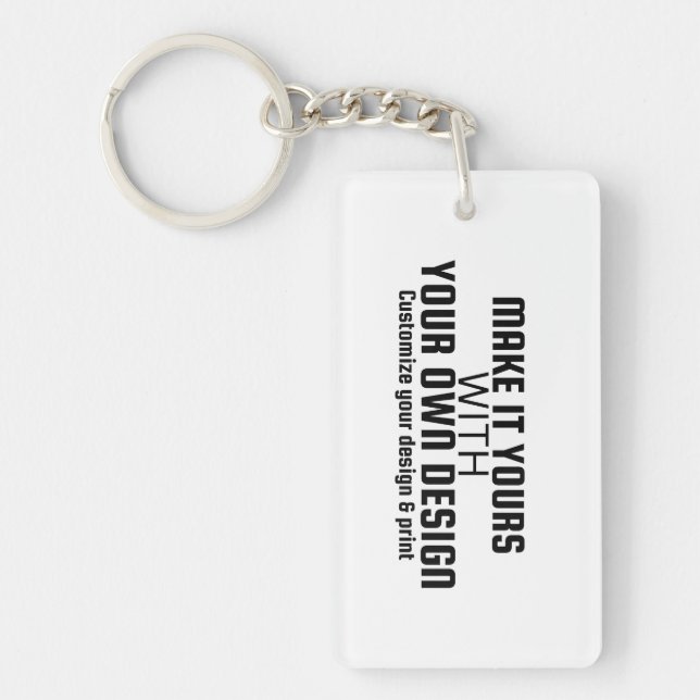 Porte-clefs Modèle vierge personnalisé (Devant)