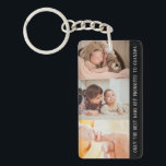 Porte-clefs Modern Black 3 Photo Collage pour grand-père<br><div class="desc">Joli, unique 3 photo collage cadeau porte - clé pour grand-père qui dit - Seulement les meilleurs pères sont promus à grand-père - dans une police blanche en gras sur un arrière - plan noir. Créez votre propre photo collage en choisissant vos trois photos préférées que vous voulez que grand-père...</div>