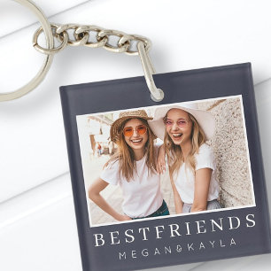 Porte-clefs Modern Chic Best Friends BFF Photo