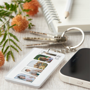 Porte-clefs Modern Daddy 5 Fête des pères photo Typographie