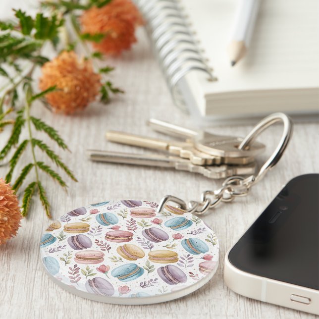 Porte-clefs Modern Fun Sweet Macaroons (Devant droit)