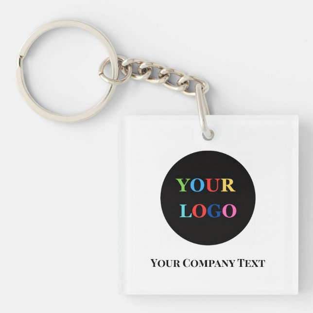 Porte-clefs Modern Minimalist Custom Business Logo (Devant)