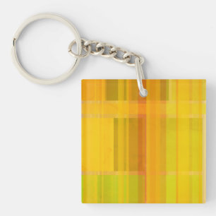 Porte-clefs Moderne Abstrait   Couleurs Citronnées Colorées
