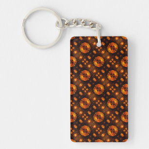 Porte-clefs Moderne Bohème Élégant Motif Artistique Abstrait e