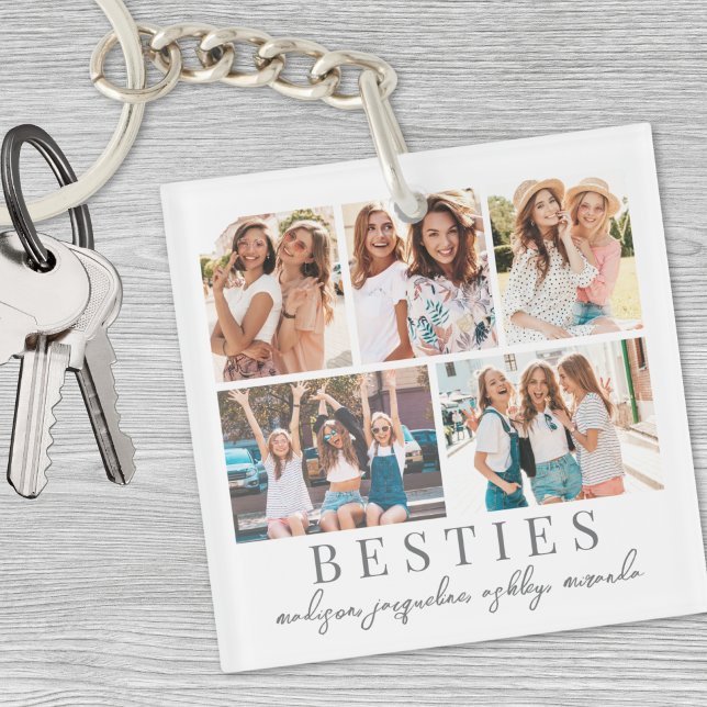 Porte-clefs Moderne Chic BFF Best Friends (Modern Chic BFF Best Friends Keychain)