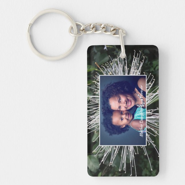 Porte-clefs Moderne Maman Famille Amour Photo Personnaliser (Devant)