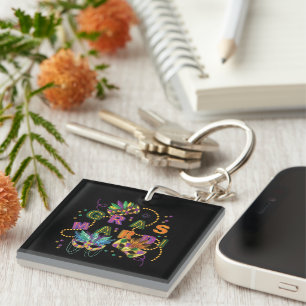Porte-clefs Moderne Mardi Gras
