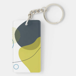 Porte-clefs Moderne, Memphis, cool, unique, illustration tenda
