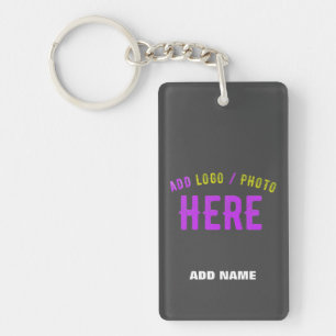 PORTE-CLEFS MODERNE MODERNE PERSONNALISABLE GRAY VÉRIFIÉ