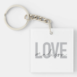 Porte-clefs Moderne, simple, cool, design urbain Amour Madison
