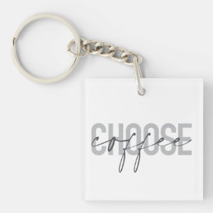 Porte-clefs Moderne, simple, cool, design urbain Choisir Café