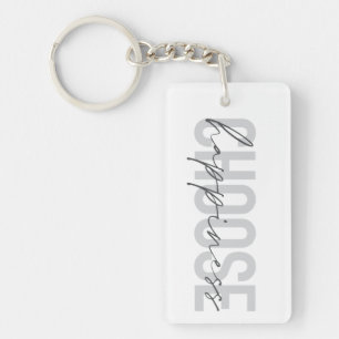 Porte-clefs Moderne, simple, inspirant "Choisissez le bonheur"