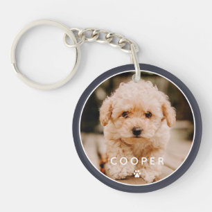Porte-clefs Moderne Simple Jouer Élégant Chic Paw Pet Photo
