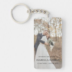 Porte-clefs Moderne souvenir photo « En souvenir »