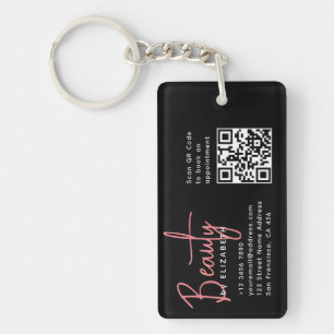 Porte-clefs Moderne tendance chic beauté professionnel QR Code