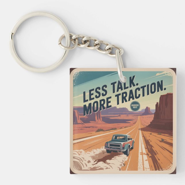 Porte-clefs Moins de paroles. Plus d'élan (Devant)