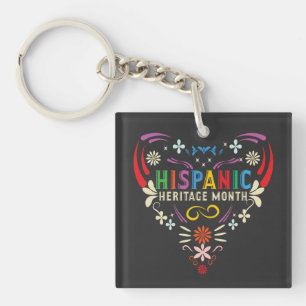 Porte-clefs Mois du patrimoine hispanique Hispanique Amérique