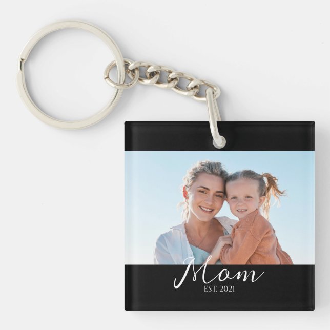 Porte-clefs Mom Established Photo Gift (Devant)