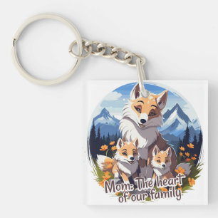 Porte-clefs Mom: Heart of our family