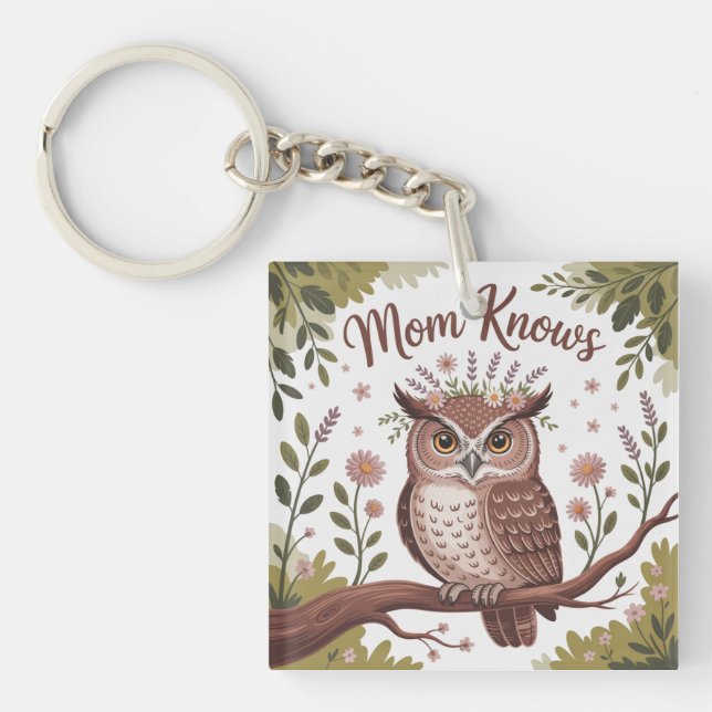 Porte-clefs Mom Knows (Devant)