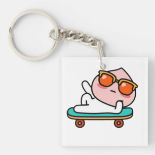 Porte-clefs Moment cool de skateboard