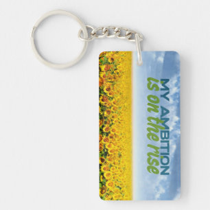 Porte-clefs Mon ambition est en hausse Motivation Affirmation