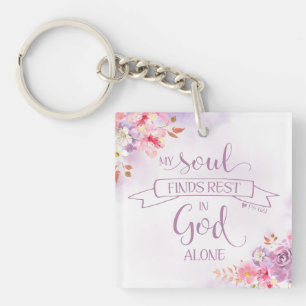 Porte-clefs Mon âme trouve le repos, Ps 62:1