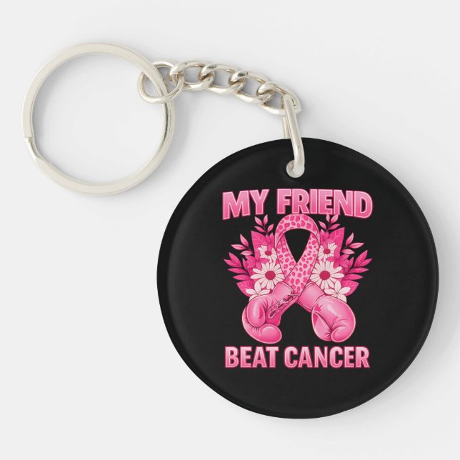 Porte-clefs Mon ami a vaincu le cancer (Devant)