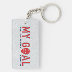 Porte-clefs Mon but, porte - clé de masque de gardien de but