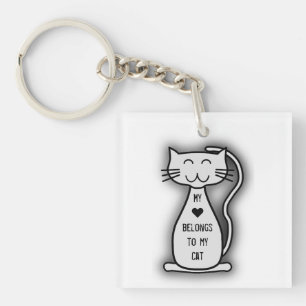 Porte-clefs Mon chat de coeur