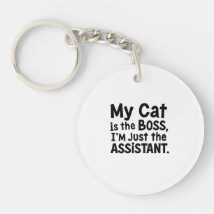 Porte-clefs Mon chat est le patron