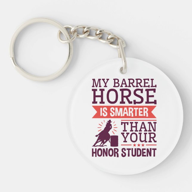 Porte-clefs Mon cheval de baril est plus drôle Funny Barrel Ra (Devant)