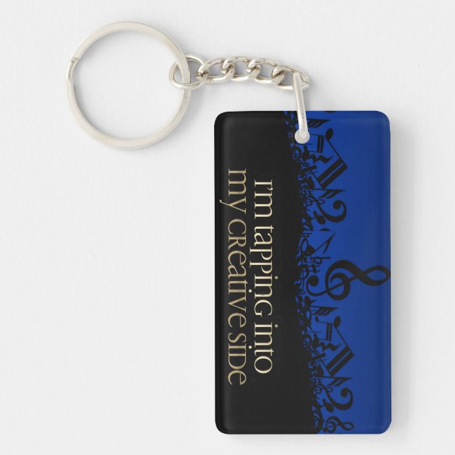 Porte-clefs "Mon côté créatif" Motivation Affirmation (Devant)